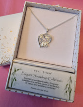 Load image into Gallery viewer, Graceful Snowdrops - Silver Plated Necklace
