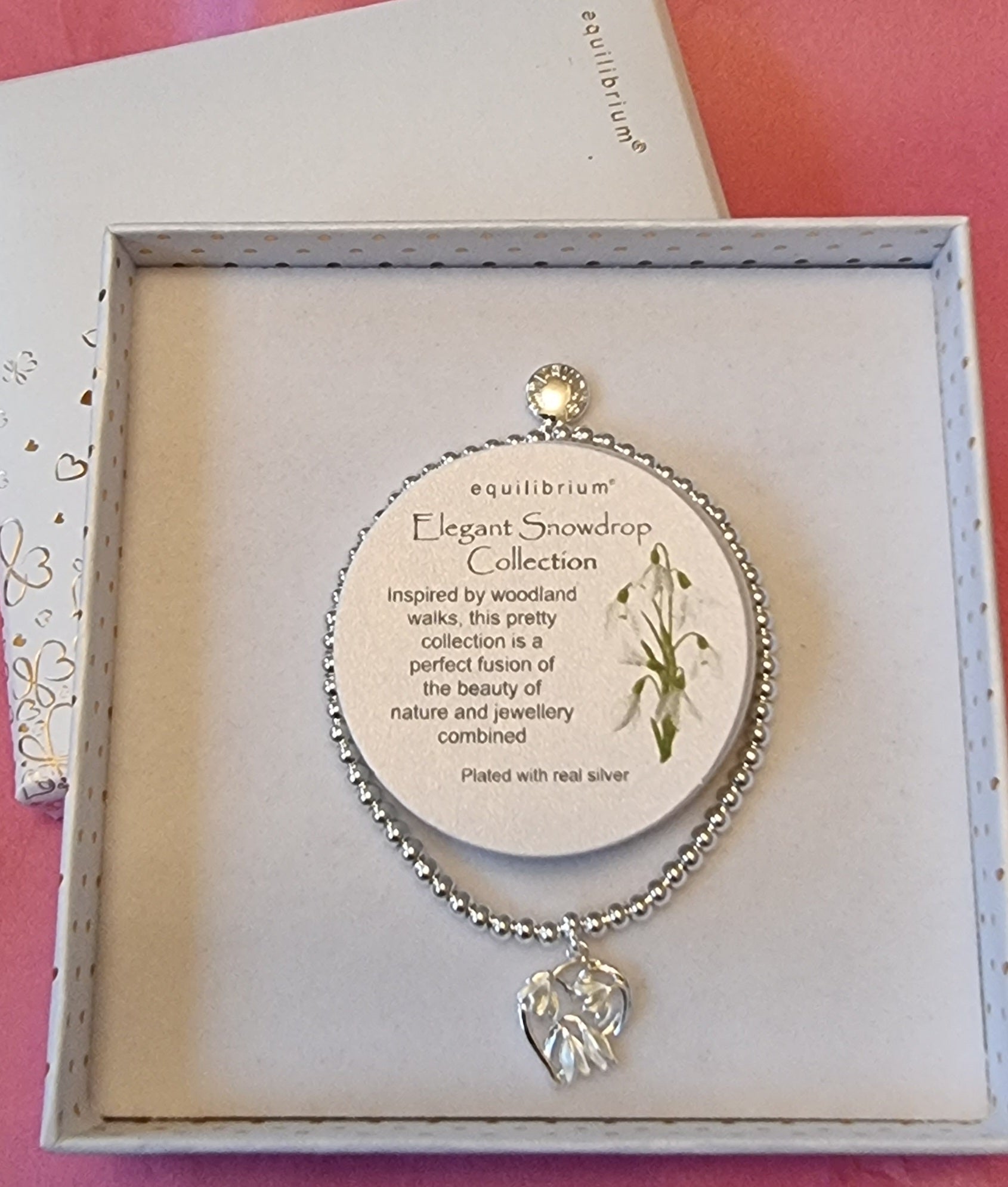 2nd Graceful Snowdrops - Silver Plated Bracelet