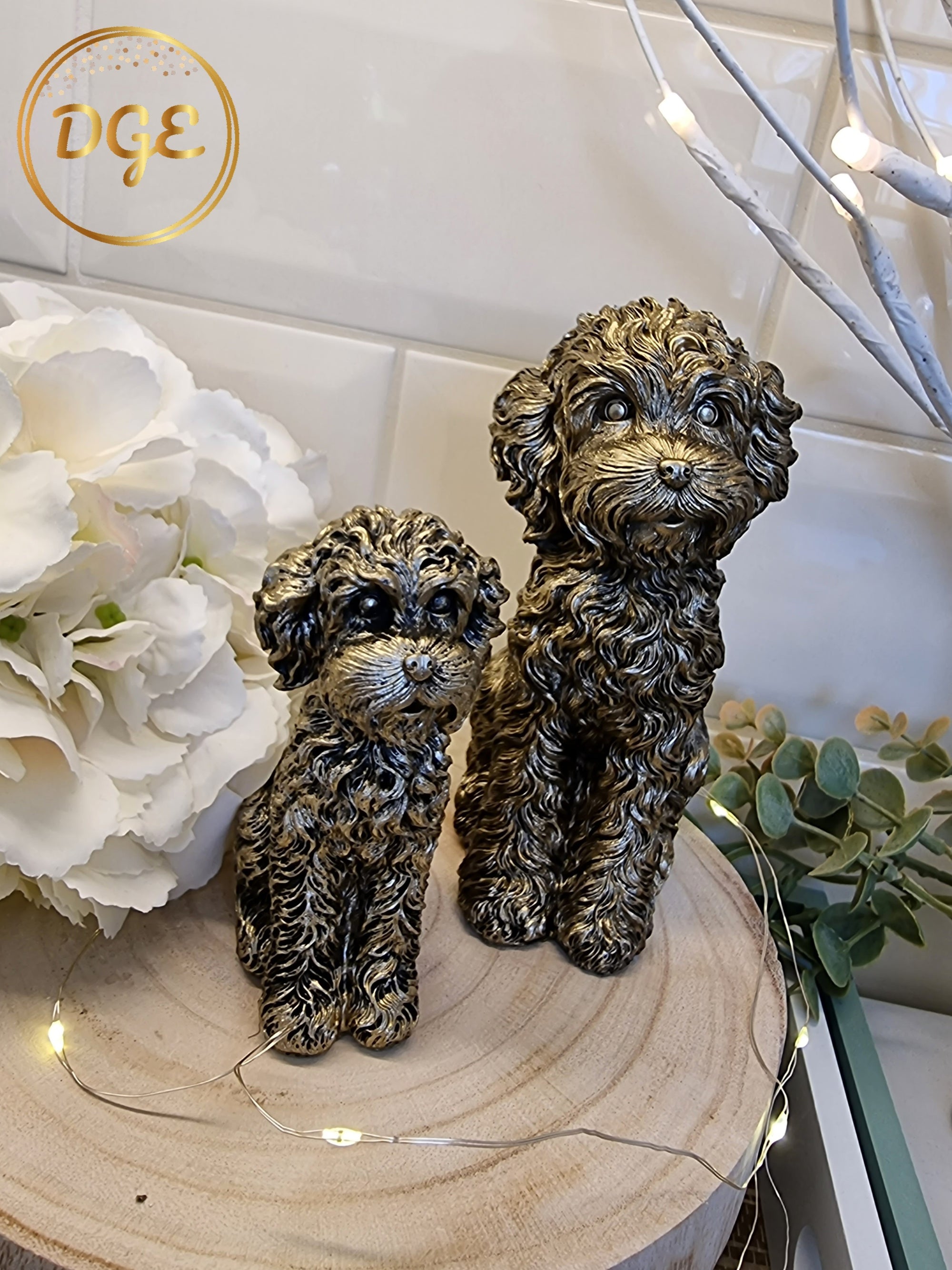 Bronze Cockapoo Sitting - Large