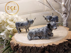 Silver Highland Cow - Mini