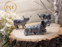 Load image into Gallery viewer, Silver Highland Cow - Mini
