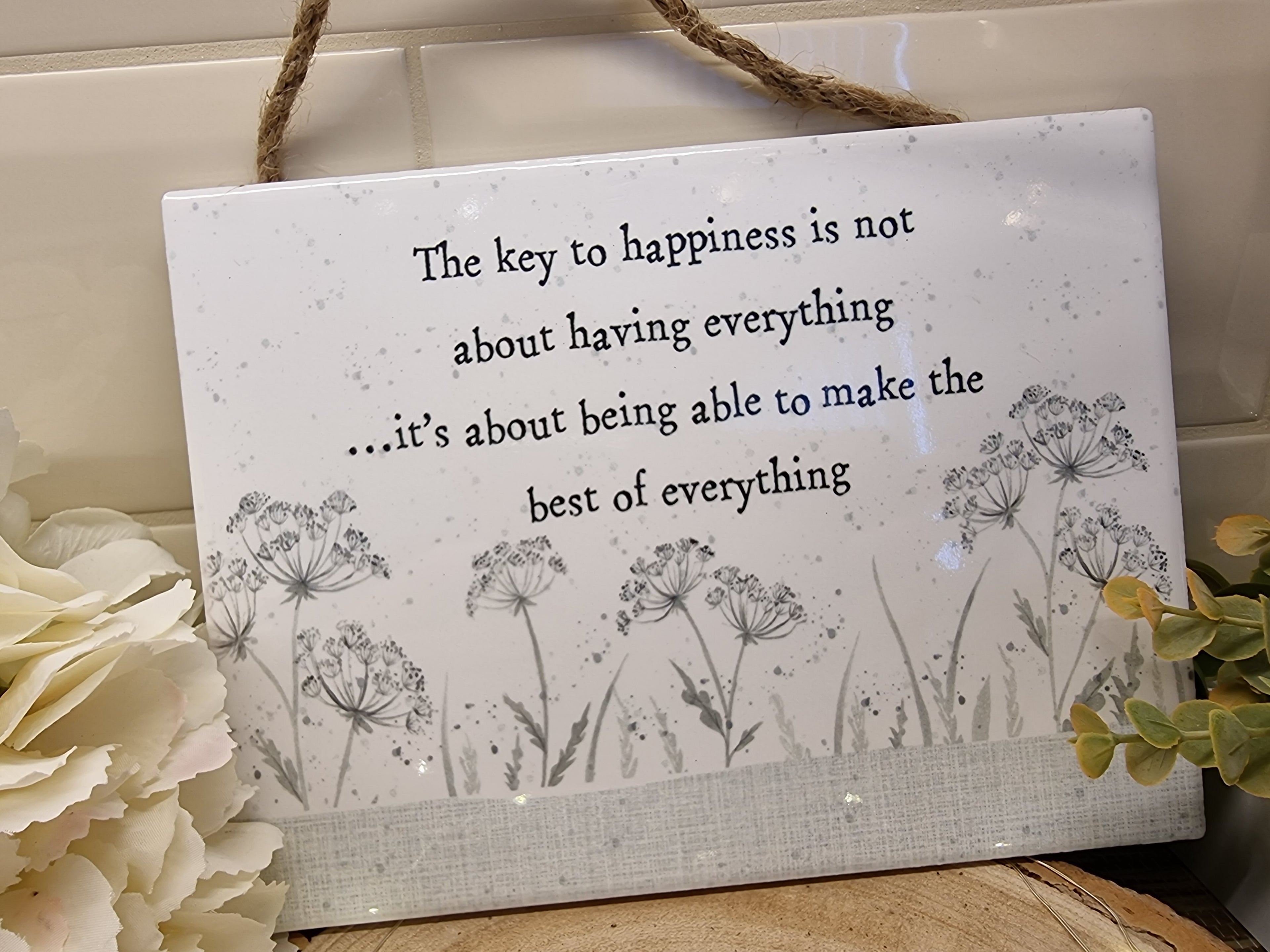 Sentiments Ceramic Hanger