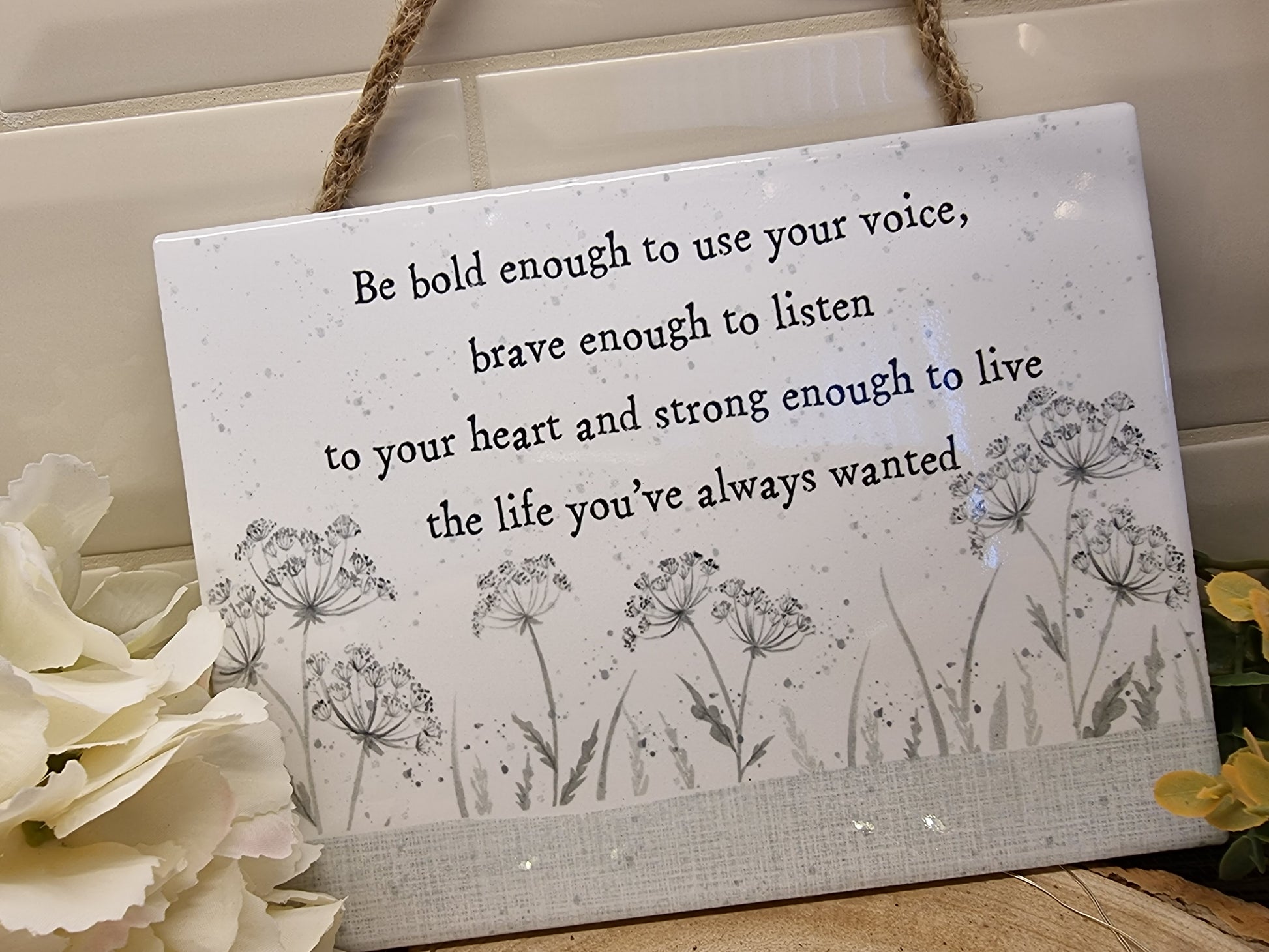 Sentiments Ceramic Hanger