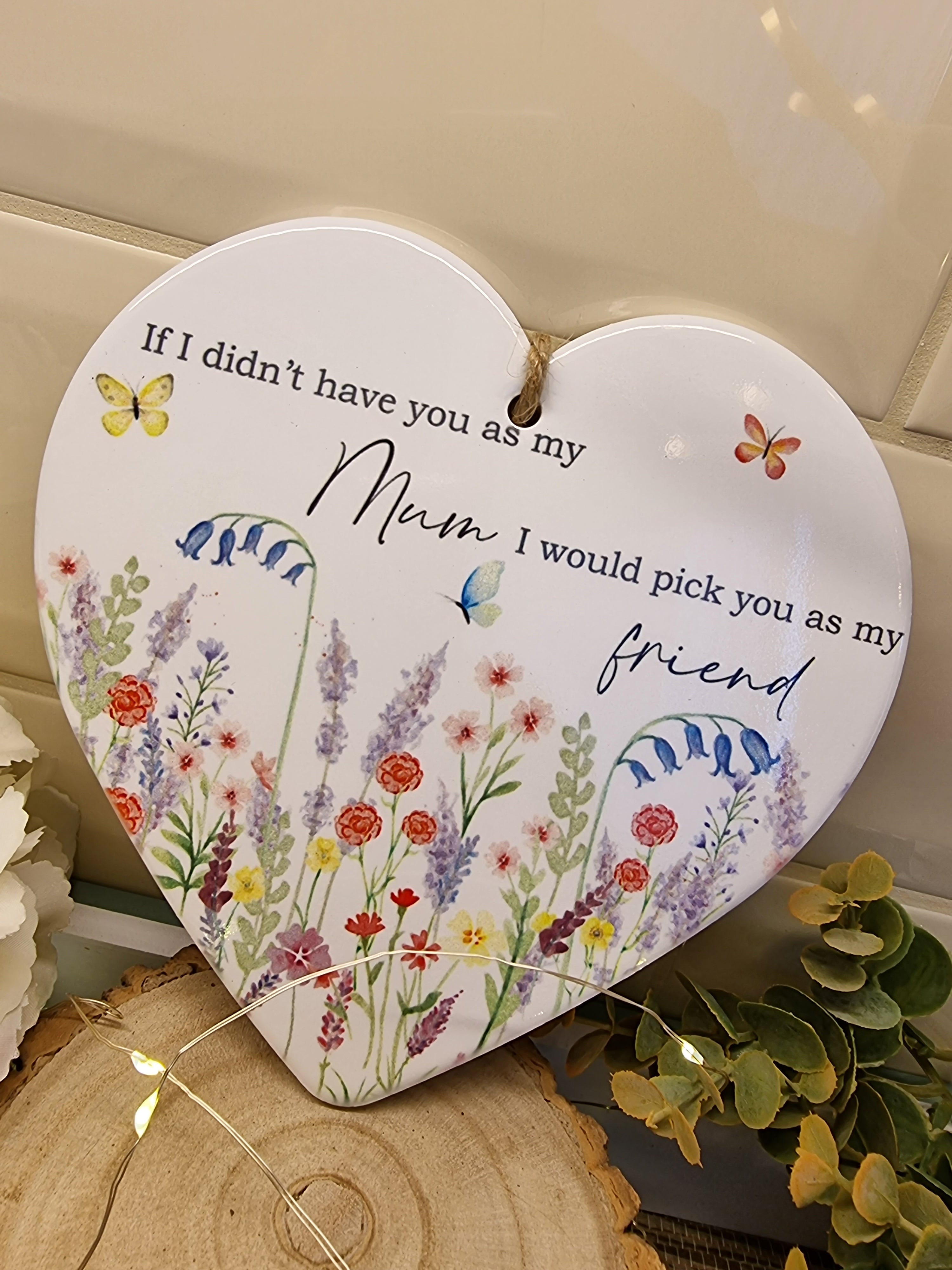 Mum Ceramic Heart