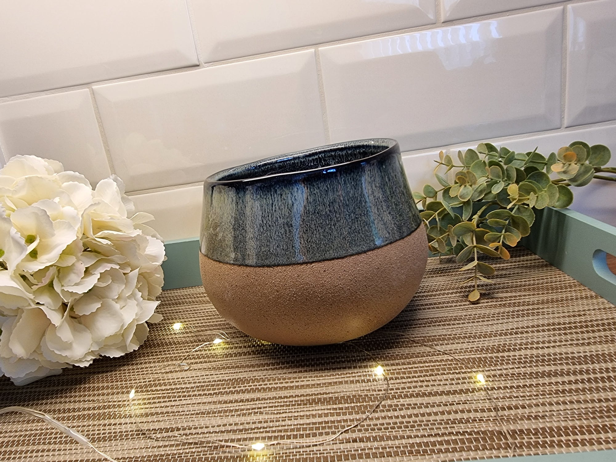 Blue/Green Plant Pot