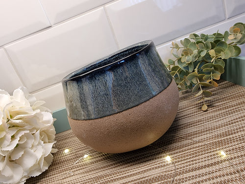 Blue/Green Plant Pot