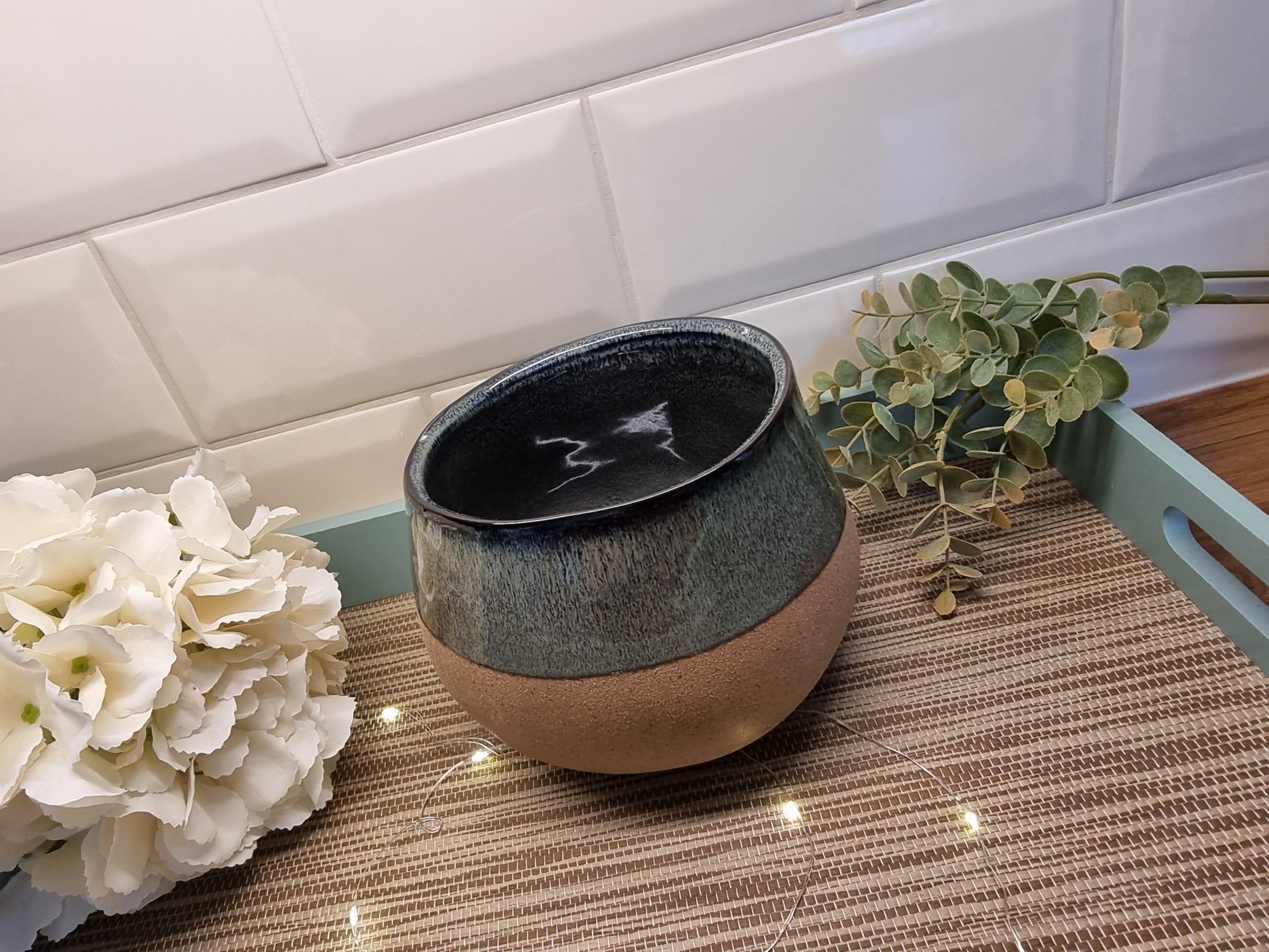 Blue/Green Plant Pot
