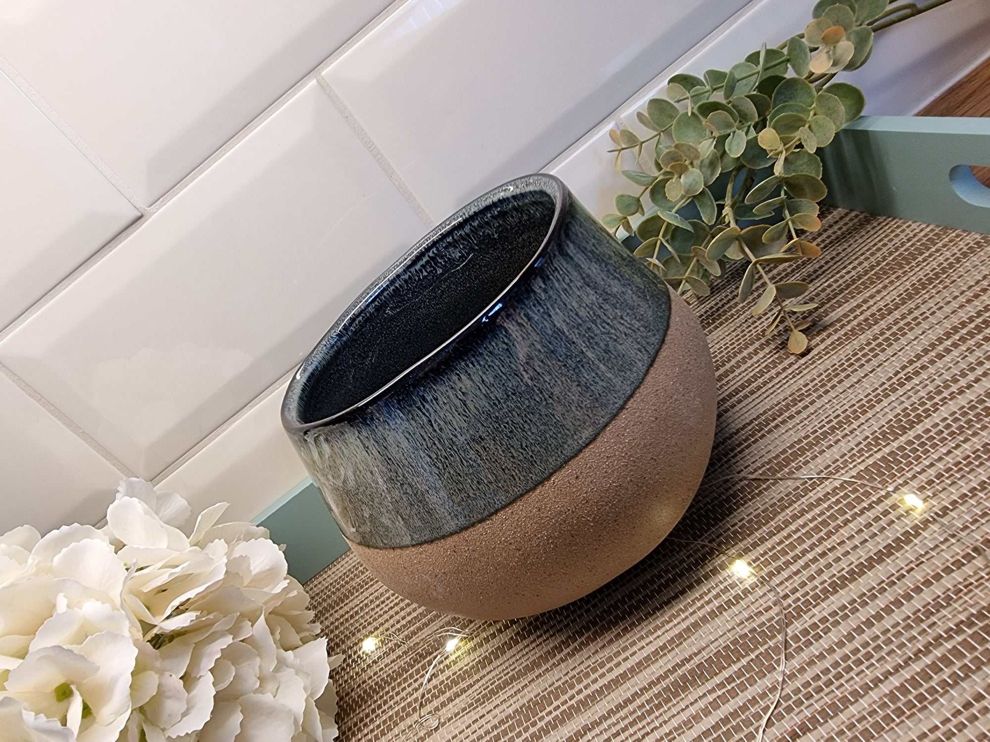 Blue/Green Plant Pot