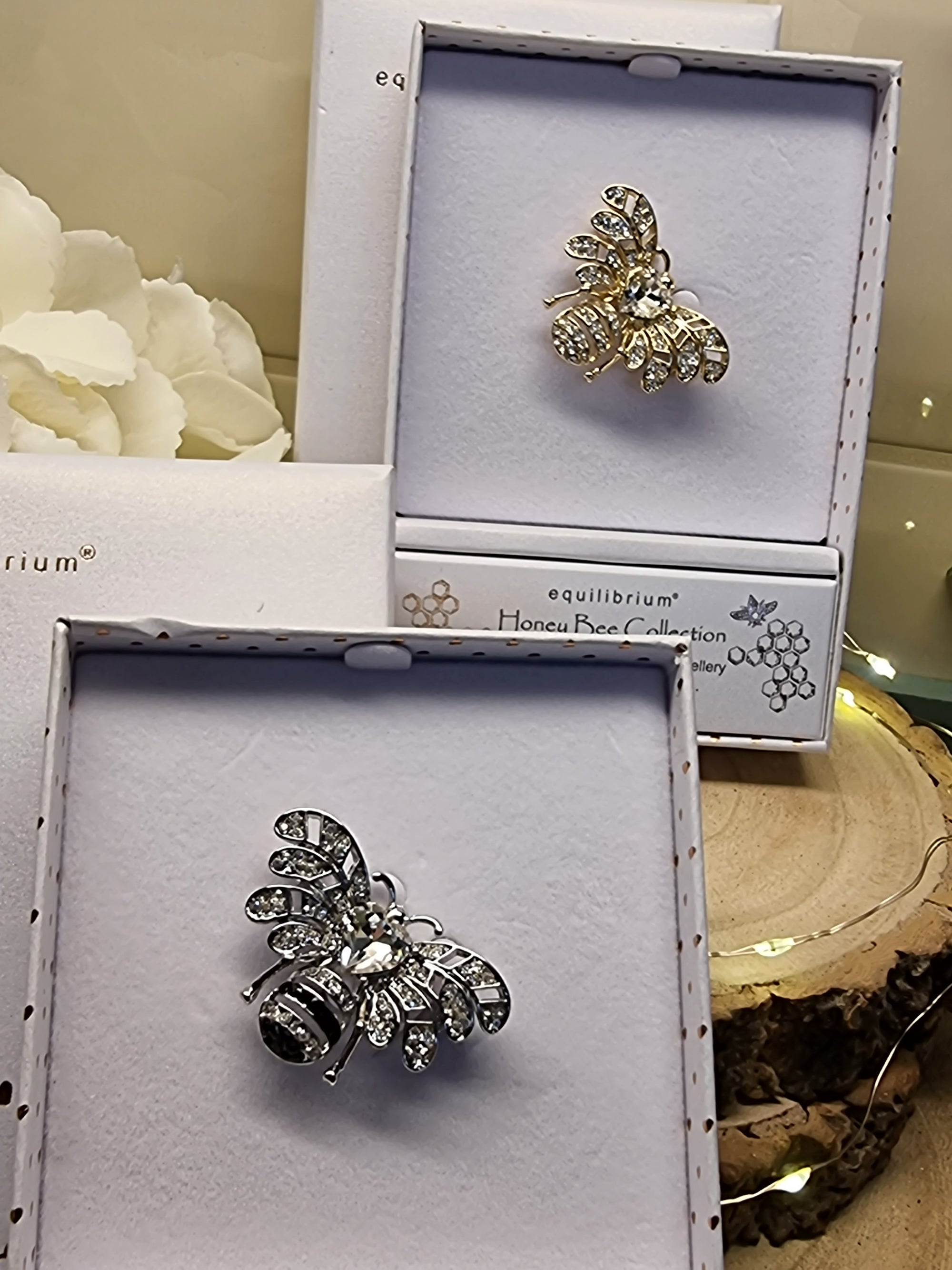 Honey Bee Sparkly Brooch