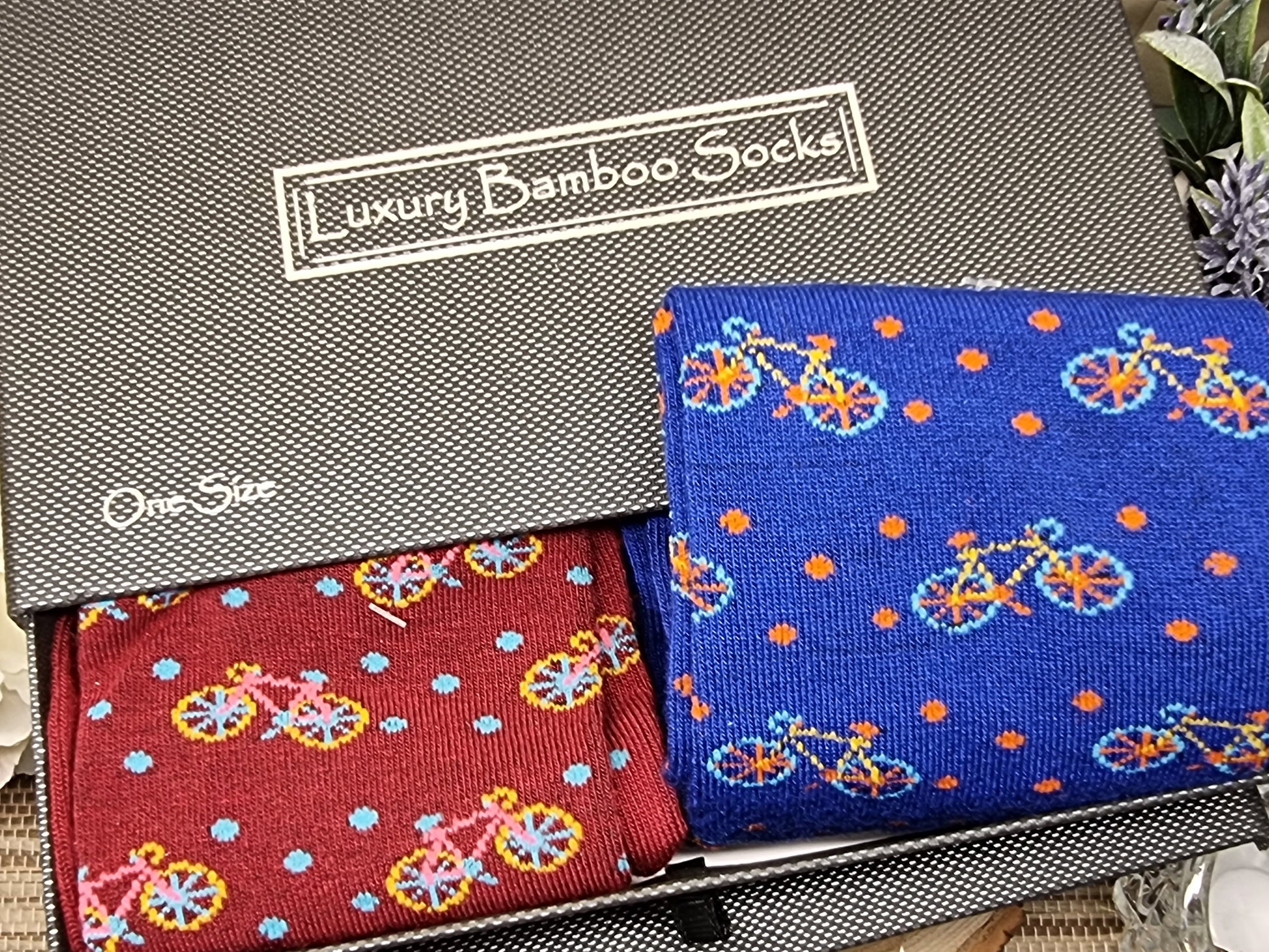 Men's Bamboo Socks Gift Box - Cycling