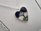 2nd Tree Of Life Silver Plated Necklace - Blue Lilazuli