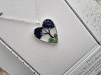 2nd Tree Of Life Silver Plated Necklace - Blue Lilazuli