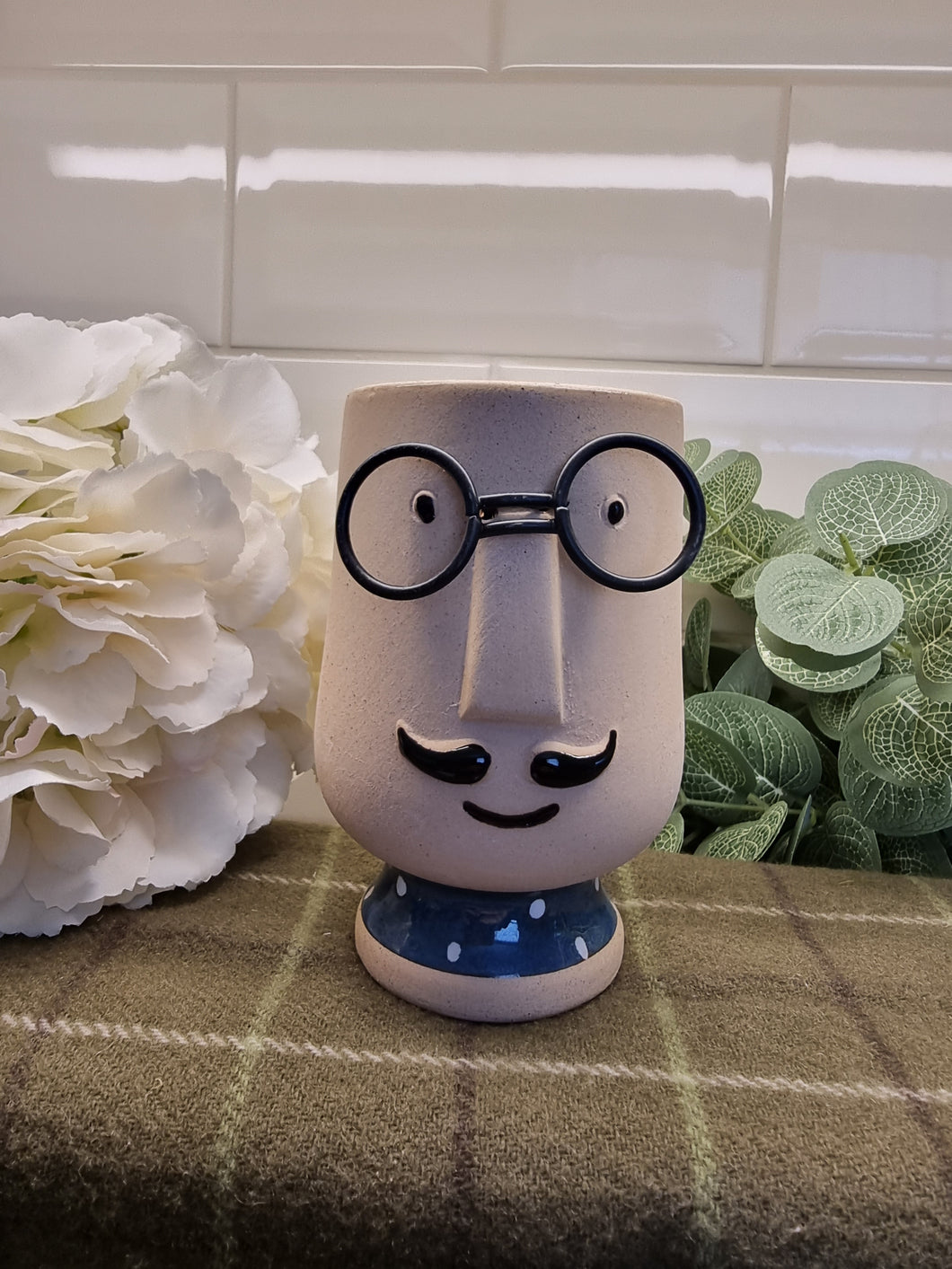 2nd George Ceramic Face Planter - Small