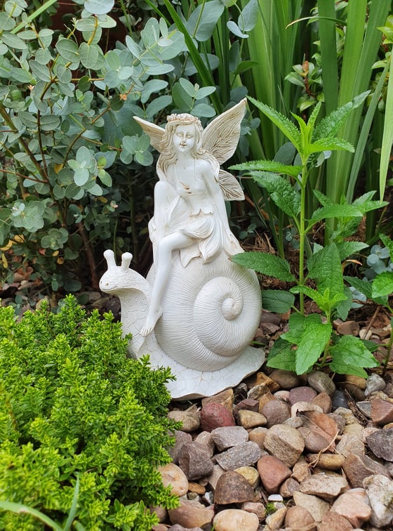 Magical Garden Fairy With Snail