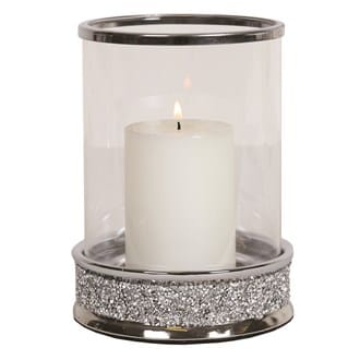 Crystal Hurricane Pillar Candle Vase