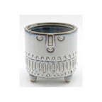 Grey Face Plant Pots - 10cm
