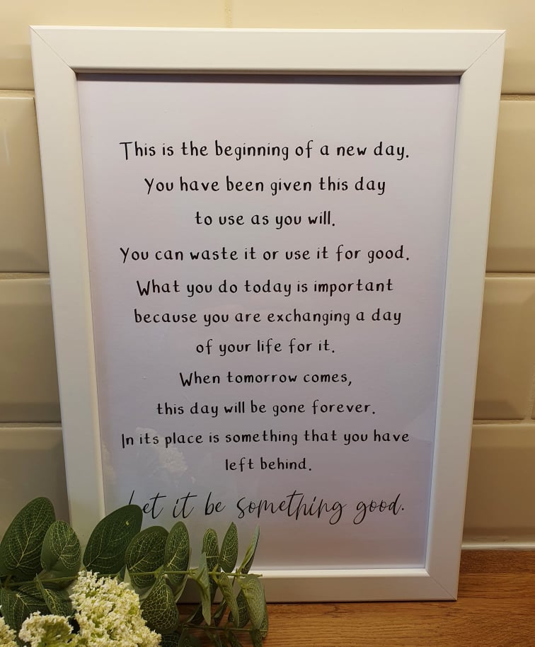 Let It Be Something Good - Framed Print