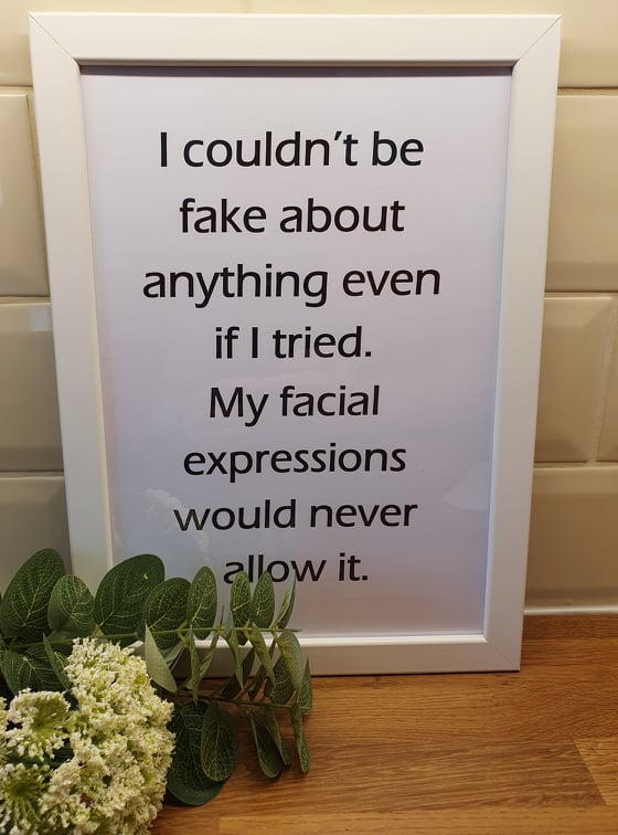 Couldn't Be Fake If I Tried - Framed Print