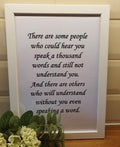 Understand Without You Even Speaking A Word - Framed Print