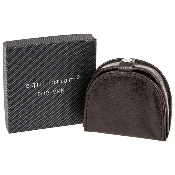 Mens Rigid Coin Purse - Brown