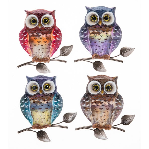 Garden Wall Art - Metallic Owls