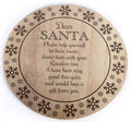 Wooden Santa Treat Plate