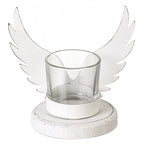 White Angel Wings Tealight Holder