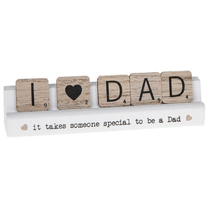Scrabble Table Plaque - Dad