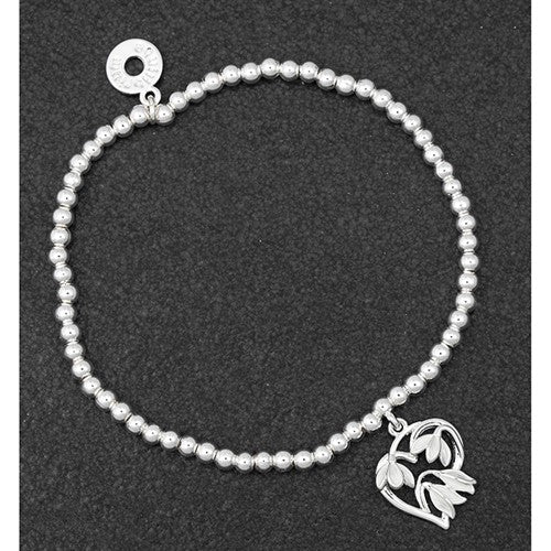 2nd Graceful Snowdrops - Silver Plated Bracelet