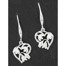Load image into Gallery viewer, Graceful Snowdrops - Silver Plated Earrings
