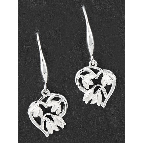 Graceful Snowdrops - Silver Plated Earrings
