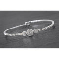 Circles - Silver Plated Bangle