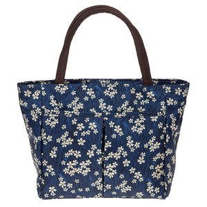 Waterproof Bag - Blue Cherry Blossom