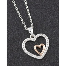 Load image into Gallery viewer, Hearts - Two Tone Necklace
