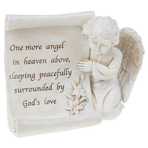 In Memory Kneeling Cherub - Angel In Heaven