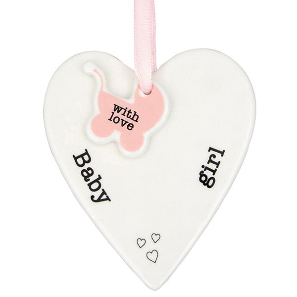 Keepsake Heart - New Baby Girl