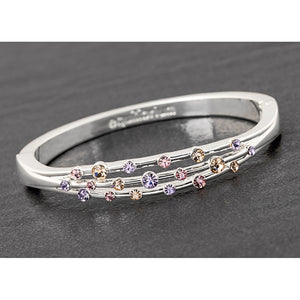 Elegant Pastel Diamante Detailed Bangle