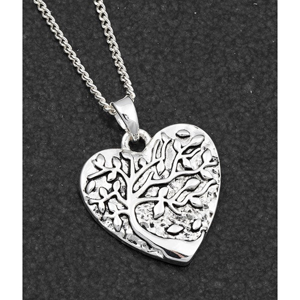 Tree Of Life Silver Plated Antiqued Necklace