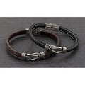 Mens Knot Leather Bracelet