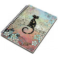 Whimsical Inspired A6 Note Book - Black Cat