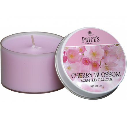 Prices Cherry Blossom Scented Candle Tin