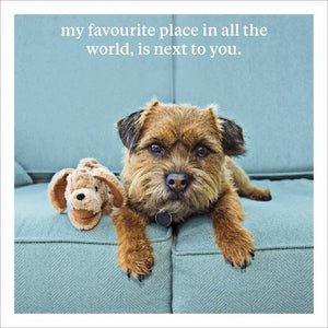 Favourite Place Next To You Greeting Card