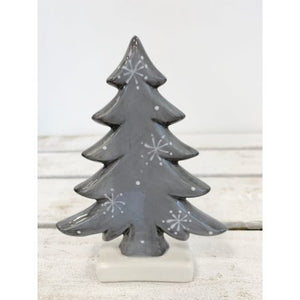 Grey Ceramic Christmas Tree .