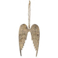 Tarnished Gold Hanging Angel Wings