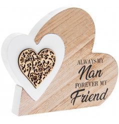 Wooden Heart Block - Nan