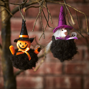 Halloween Hanging Witch Cat Ghost Pumpkin