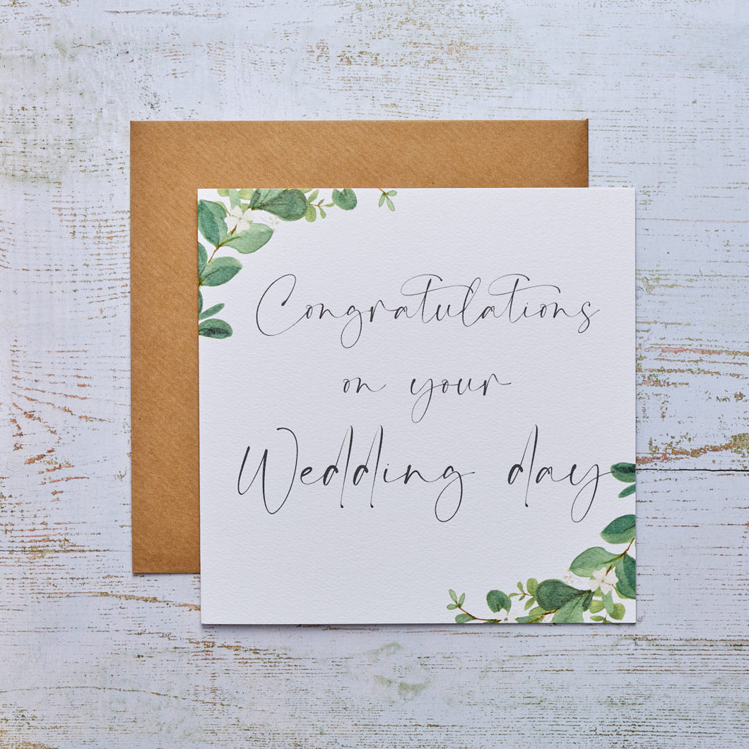 Congratulations Wedding Day Card