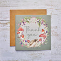 Thank You Card - Hedgehog & Robin Woodland