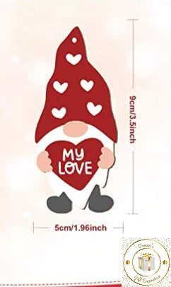 Hanging Wooden Gonk Decorations - Set of 6