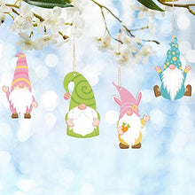 Load image into Gallery viewer, Easter Wooden Gonk Hanging Decorations x 8
